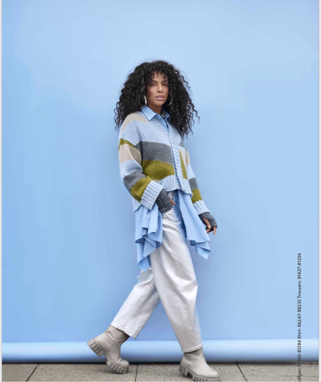 Noen Colour Block Knit Cardigan