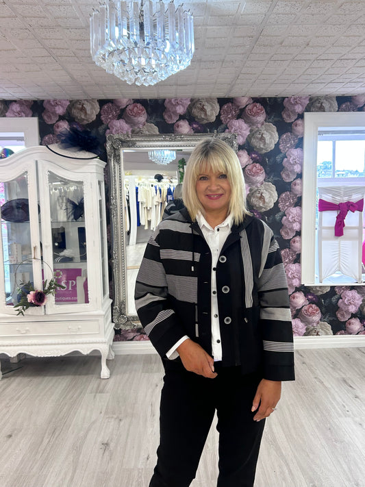 Inco Striped Hooded Jacket