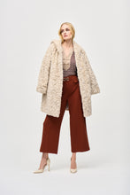 Joseph Ribkoff - Faux Cream Fur Reversible Coat 243903