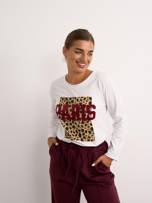 Paris wild varsity t shirt