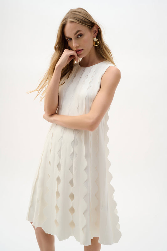 JOSPH RIBKOFF Viscose Sweater Knit Sleeveless A-Line Dress
262961