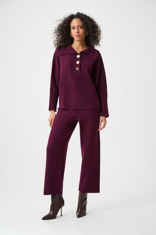 JOSEPH RIBKOFF Brushed Viscose And Nylon Shawl-Neck Sweater 263938