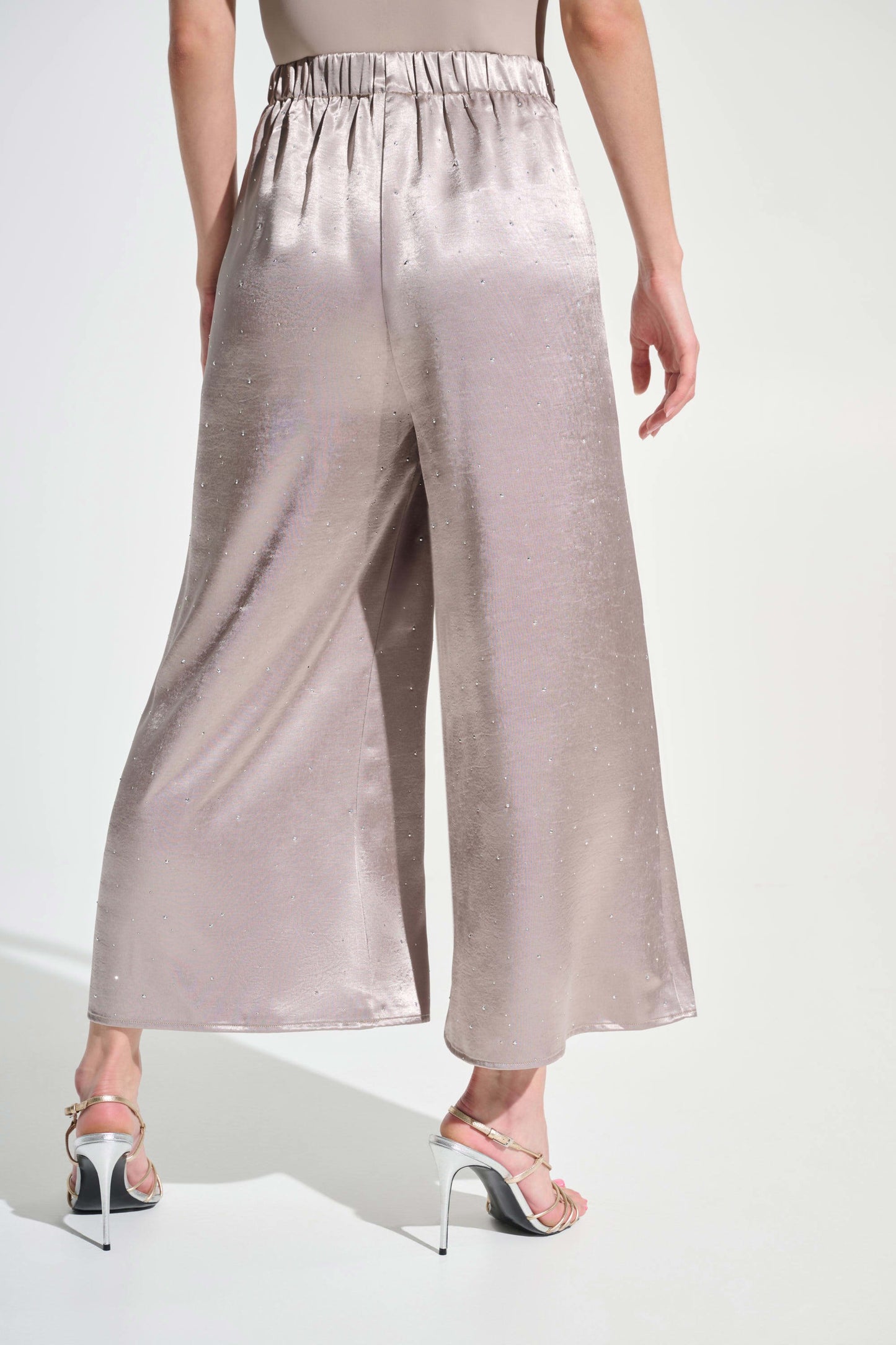 Signature | Satin Rhinestone Culotte Pants
262723