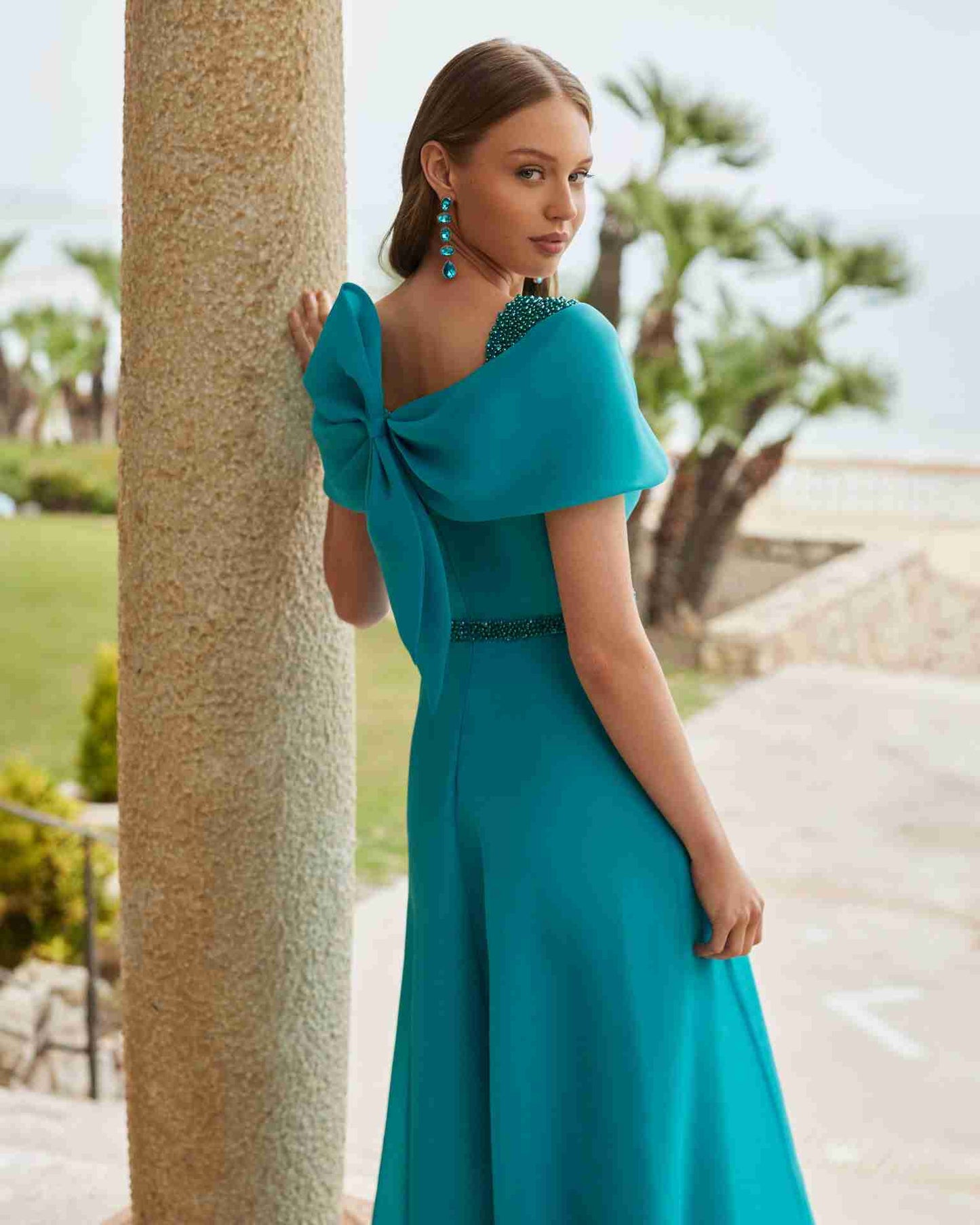 Couture Club dress in Tiffany blue.