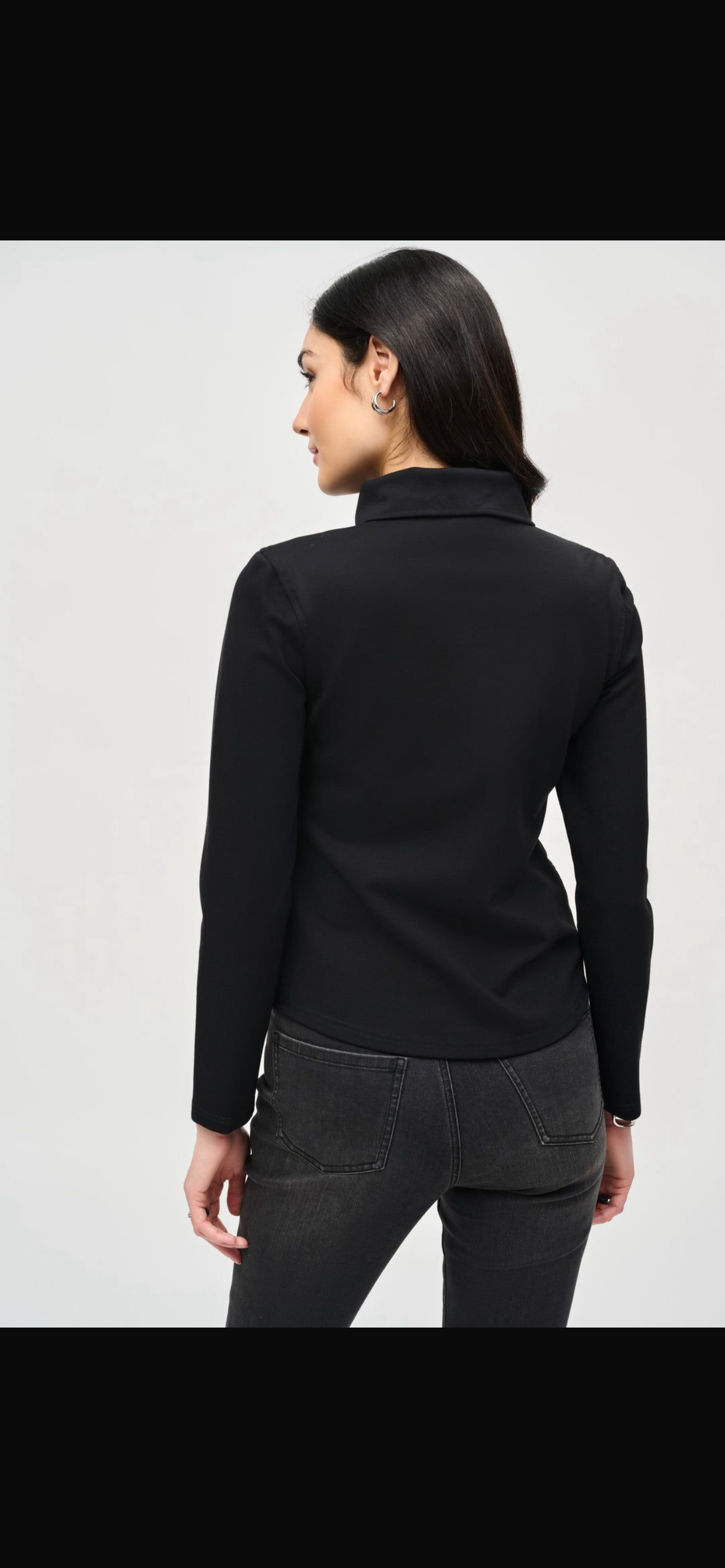 Joseph Ribkoff Black quilted jacket.