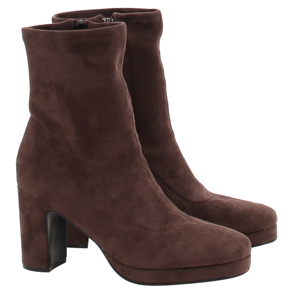 Rant & Rave Sofia Sock Boot Brown