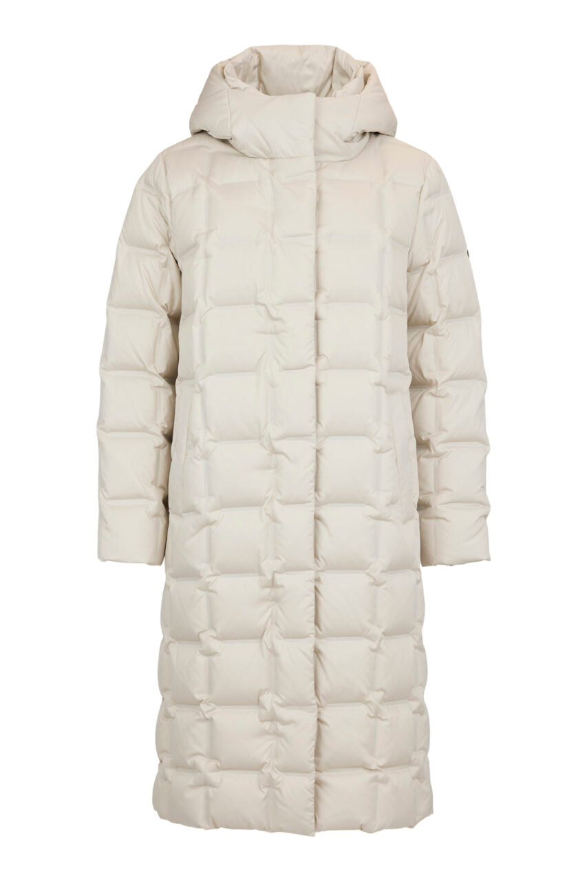 Frandsen Longline Down Coat – Winter White