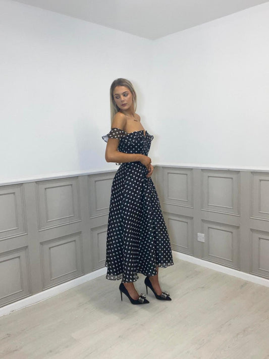 Carla Ruiz Off-Shoulder Dress, STRICTLY NO RETURNS OR REFUNDS ON SALE ITEMS