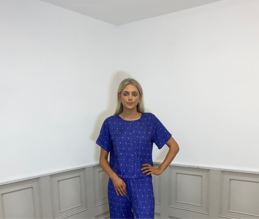 Fluresk blue skipper top