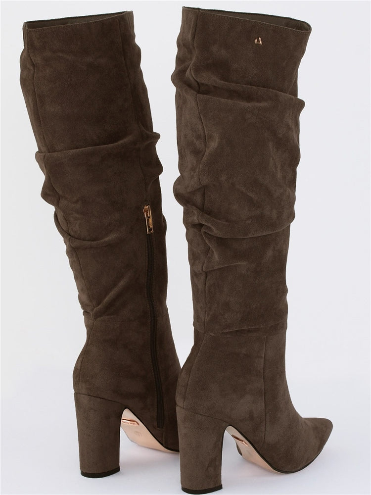 UNA HEALY Famous friend slouch boot in brown