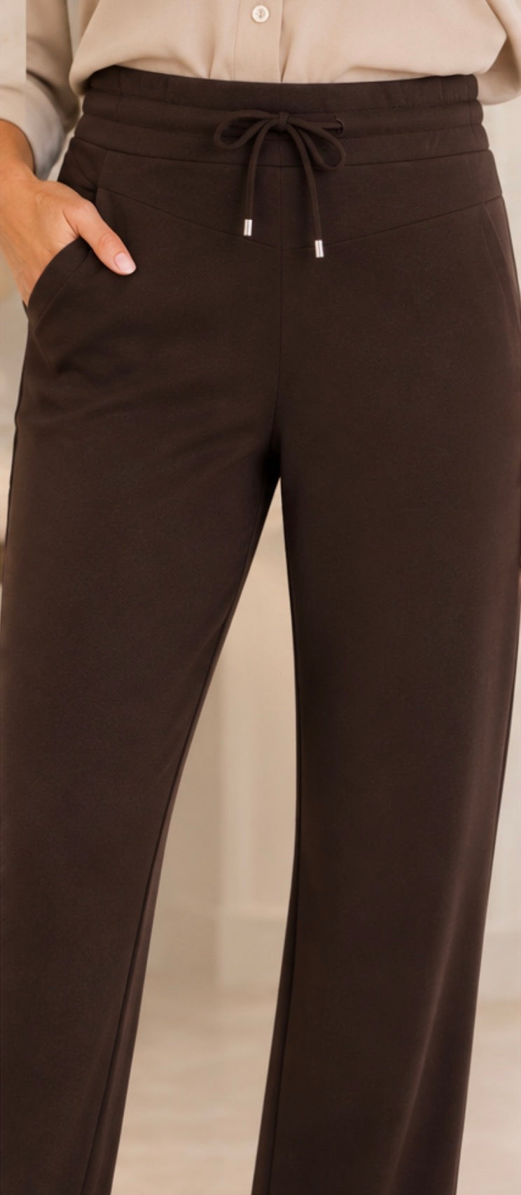 Zoso – Joyce Straight Fancy Pants – Espresso
