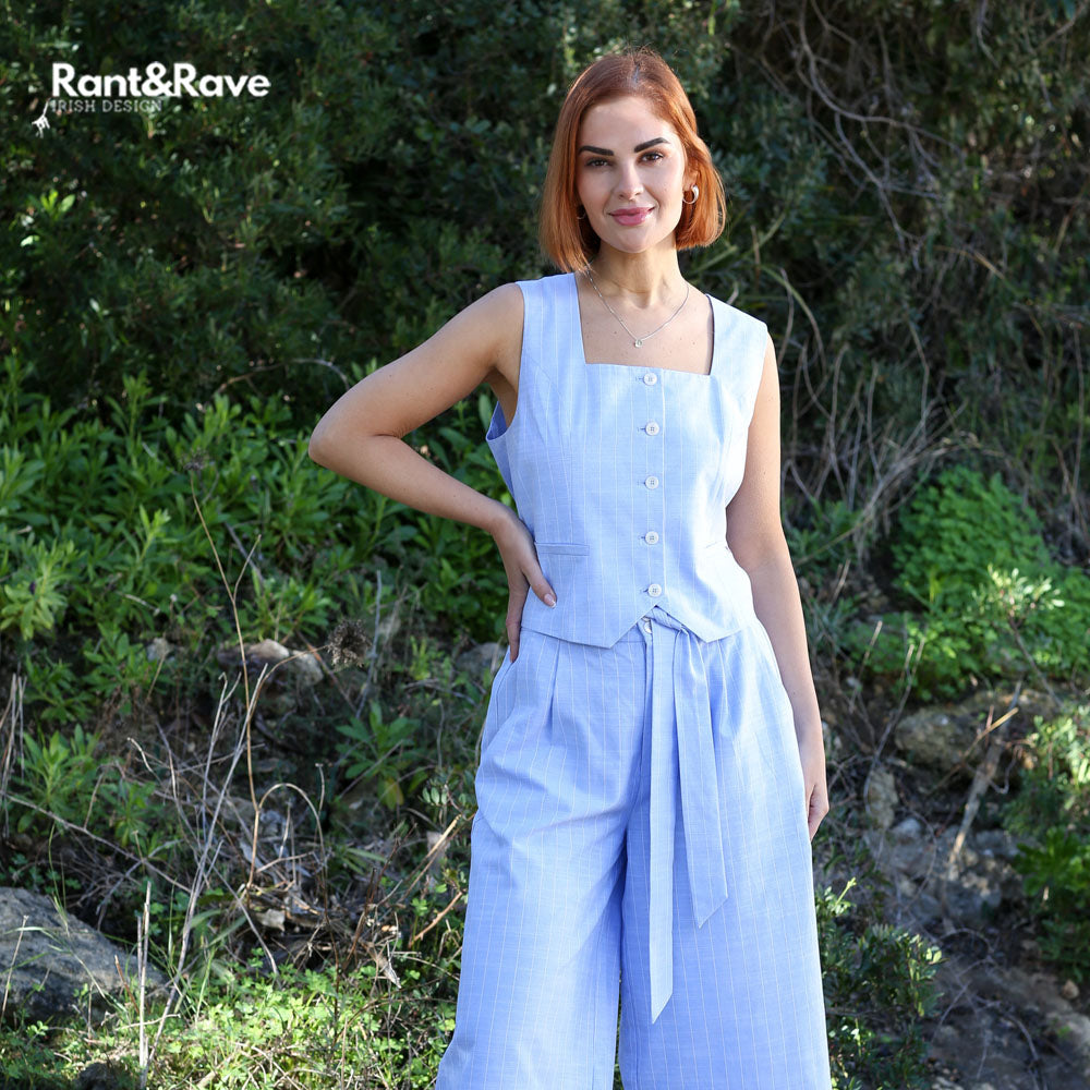Rant and Rave Edlyn Waistcoat in Sky
