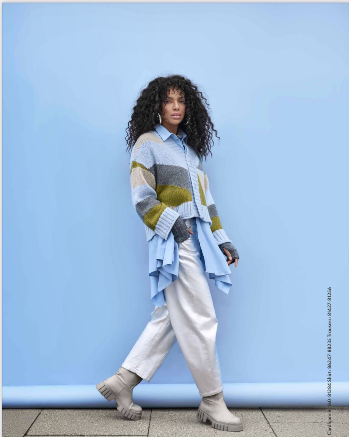 Noen Colour Block Knit Cardigan