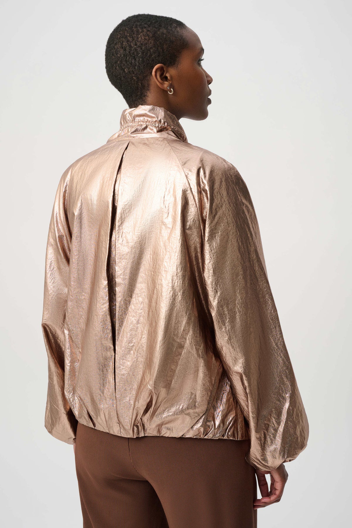 Metallic Nylon Cocoon Jacket
264621