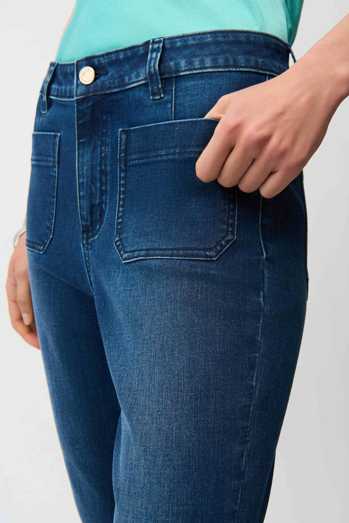 JOSEPH RIBKOFF 261956 Flare Jeans With Patch Pockets