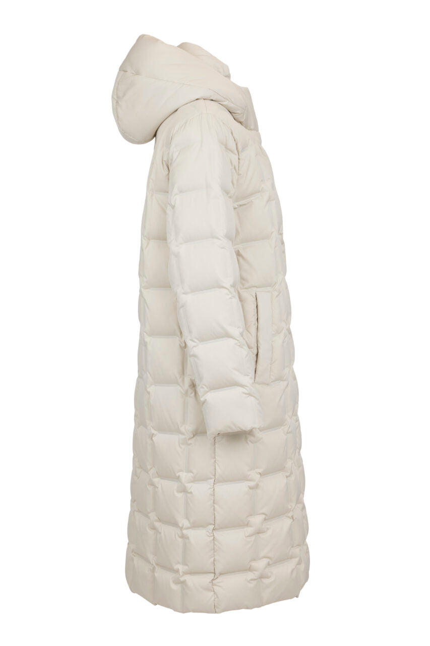 Frandsen Longline Down Coat – Winter White