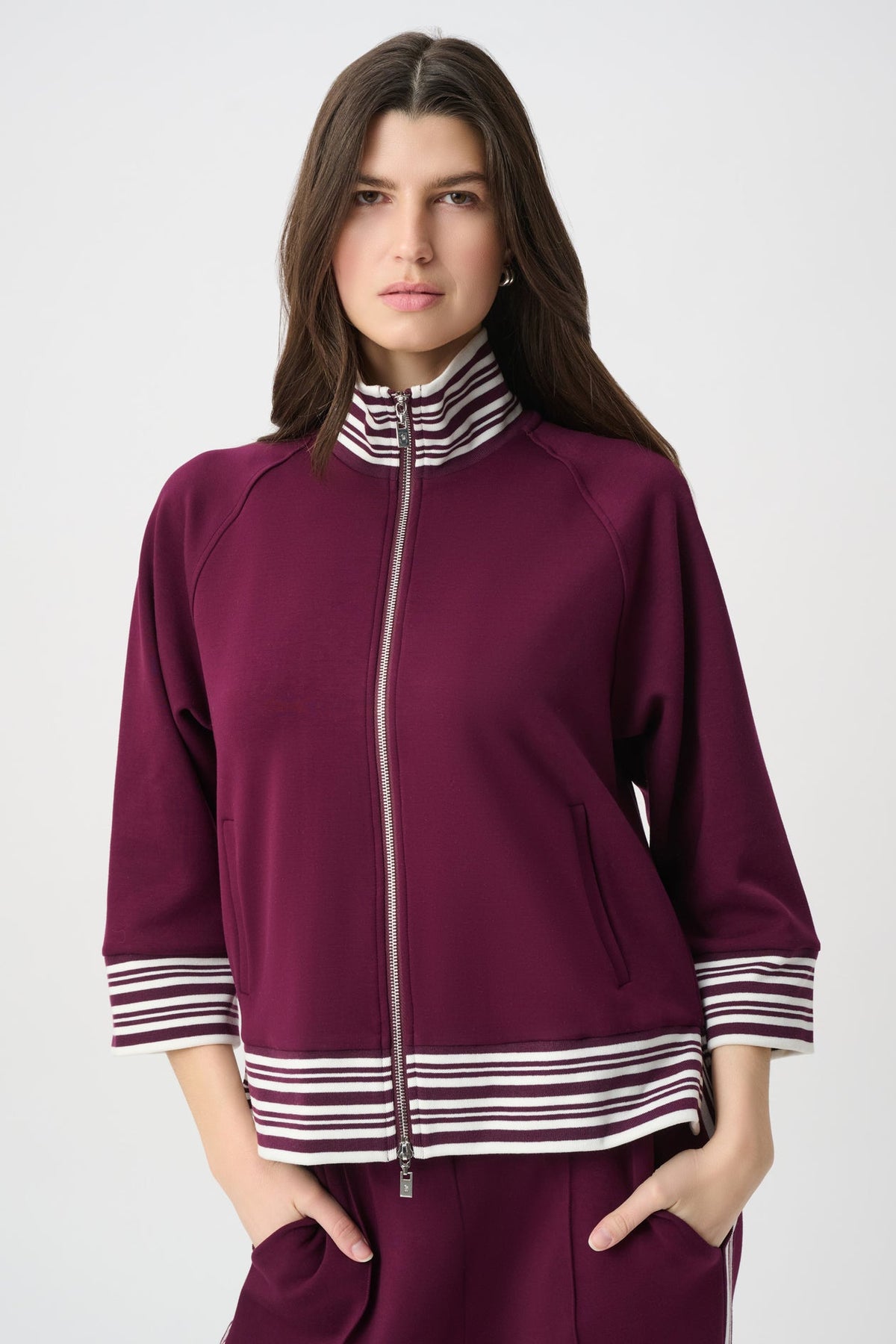 JOSEPH RIBKOFF FUNNEL NECK JACKET 261617W26