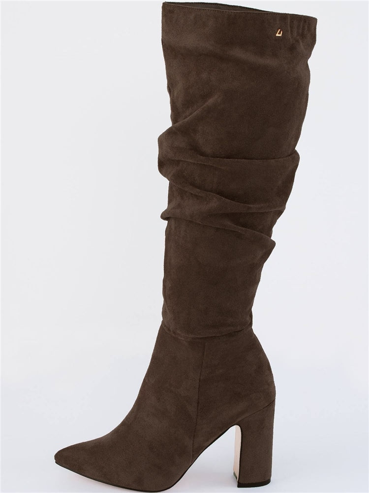 UNA HEALY Famous friend slouch boot in brown