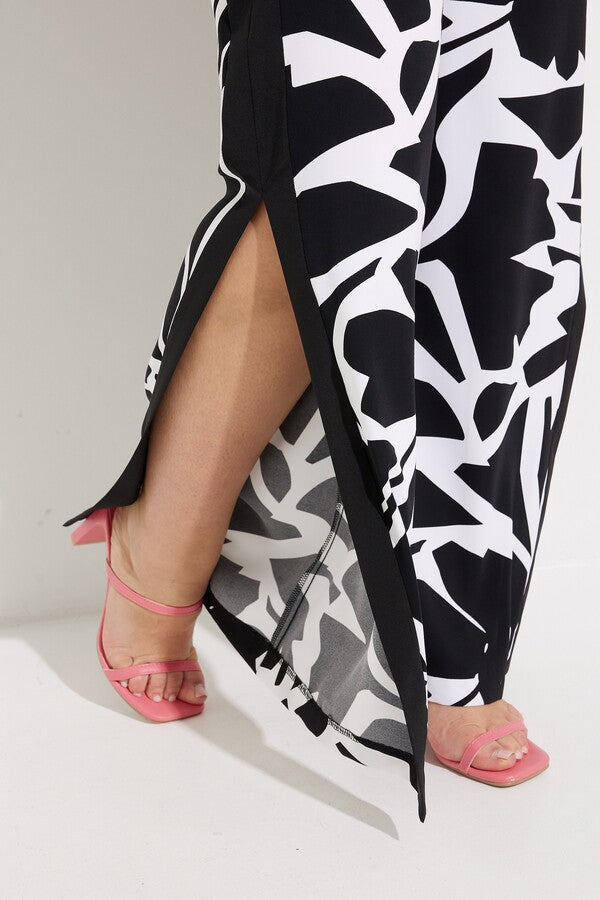Printed Slit Pants Style 232046