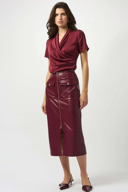 Leatherette Long Pencil Skirt
253991