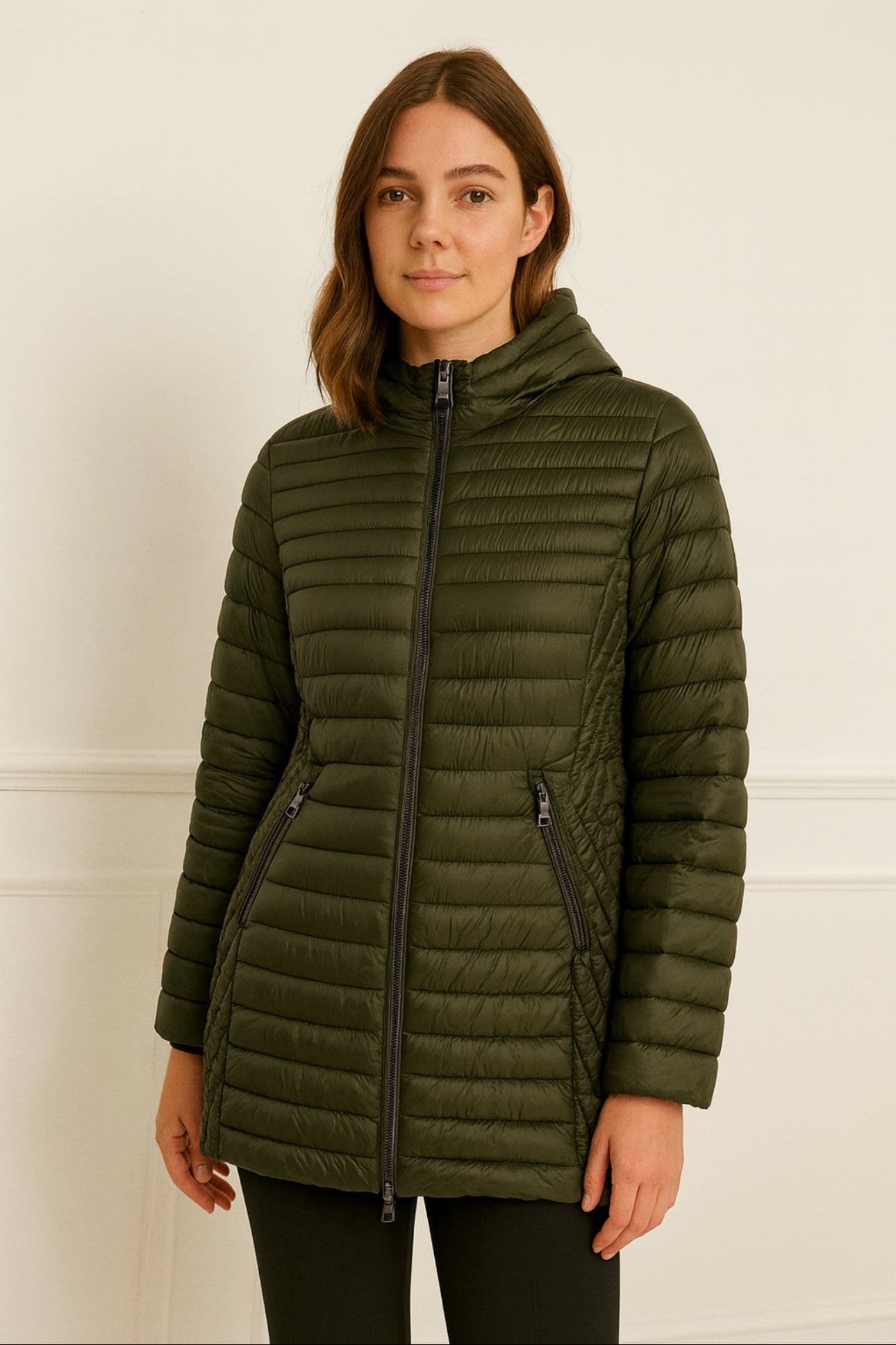 Frandsen green puffer coat- 104
