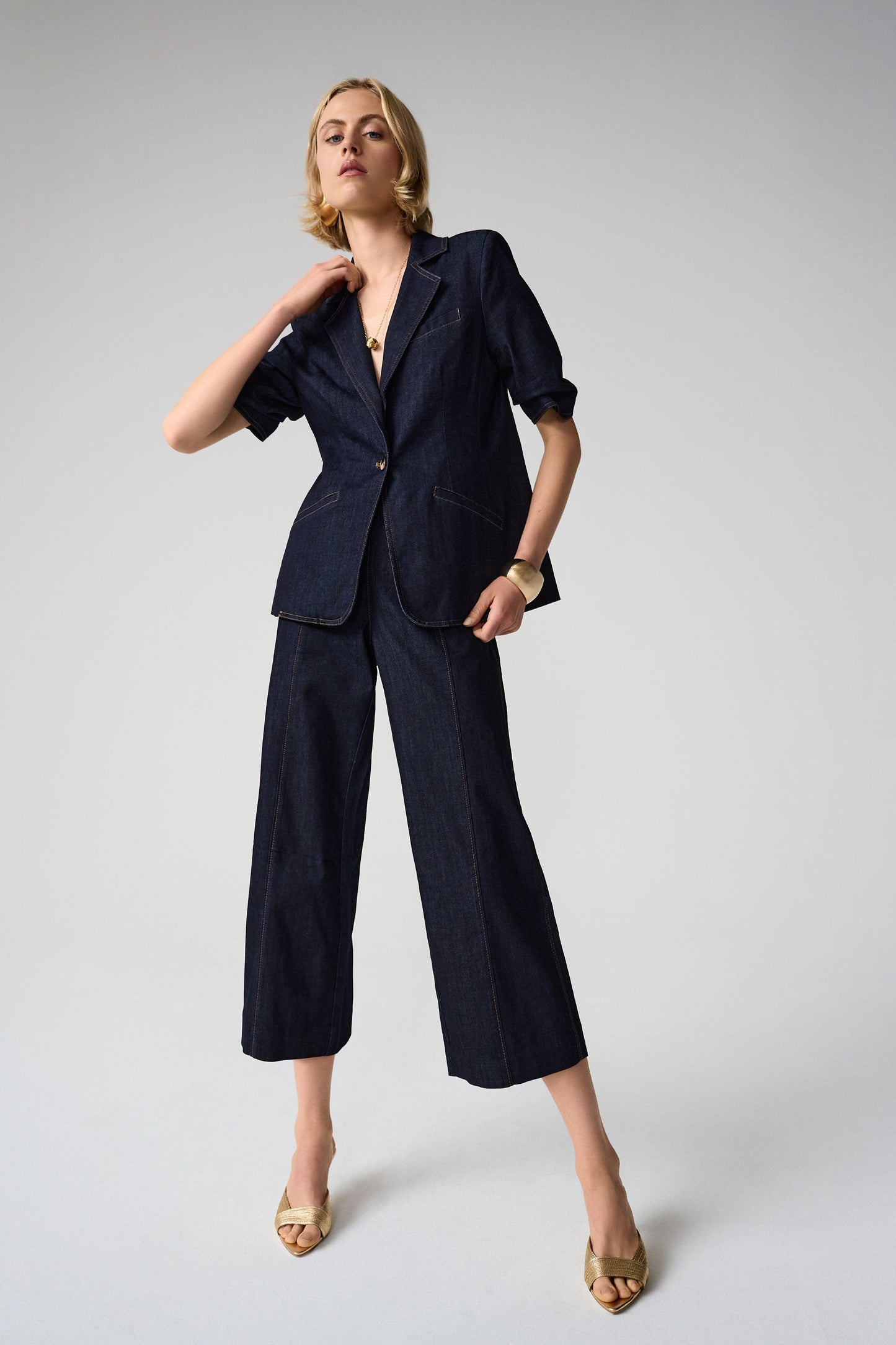Culotte Jeans With Exposed Side Zipper
261955