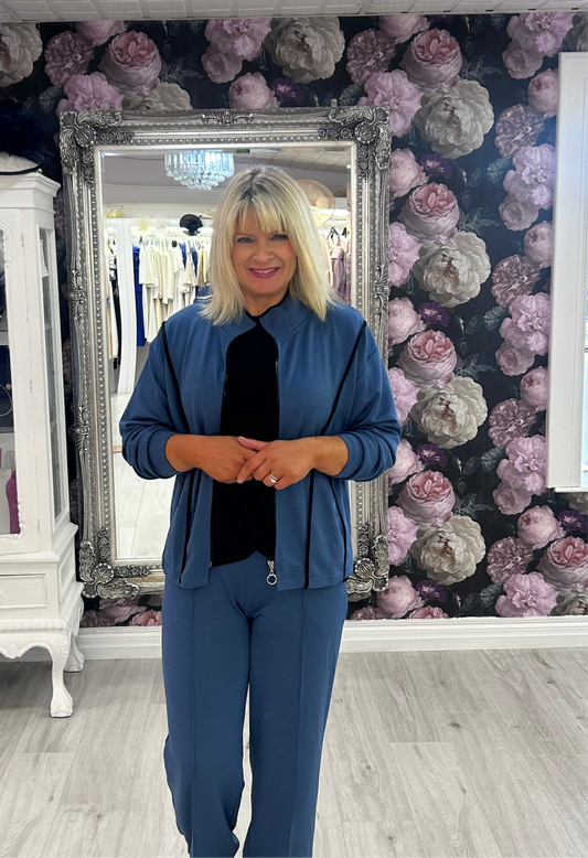 Inco Petrol Blue zipper.