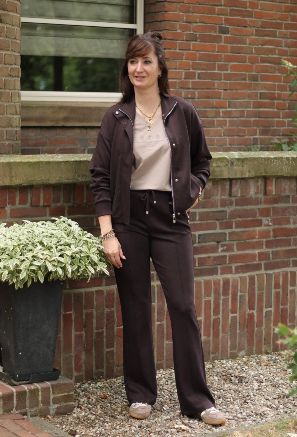 Zoso – Joyce Straight Fancy Pants – Espresso