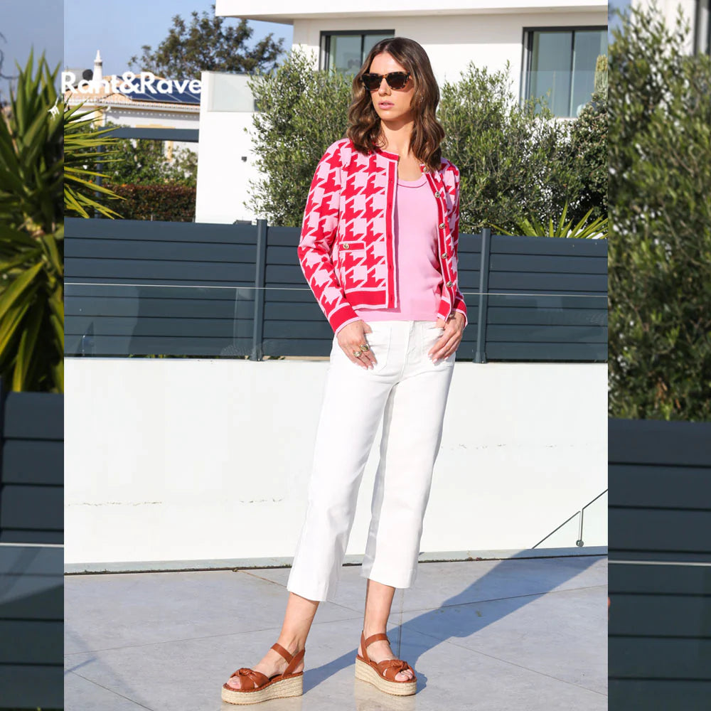 Frances Crop Jean Soft White