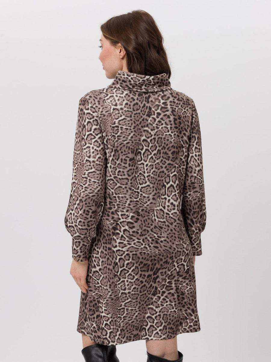 TUZZI leopard print tunic dress