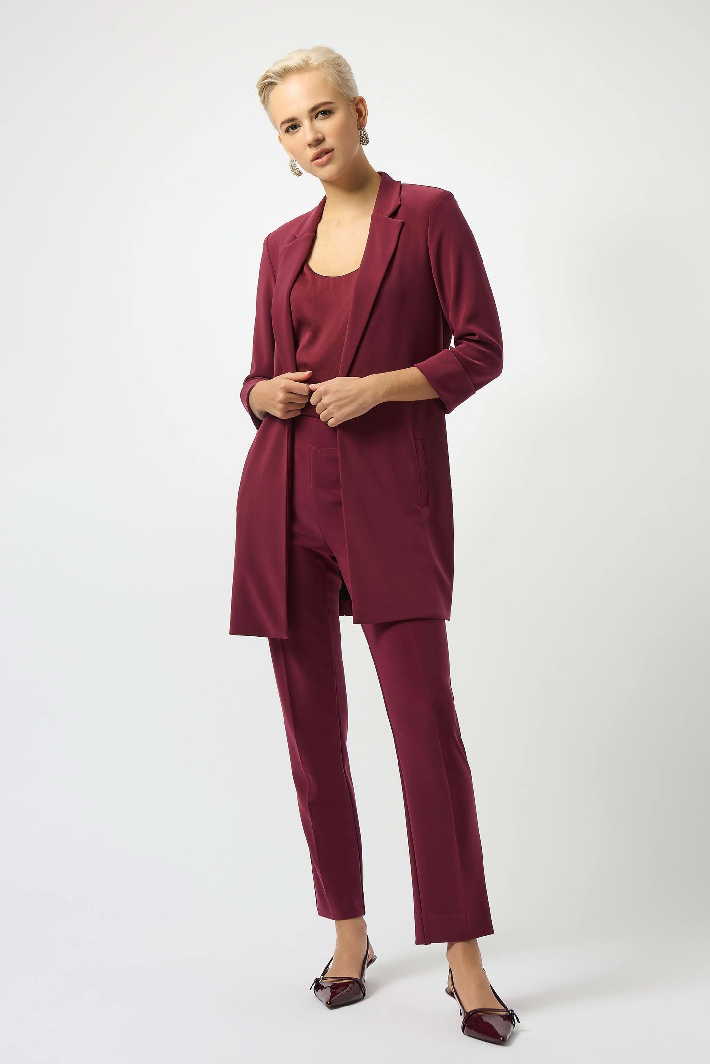 Classic Straight Pant - Merlot 143105f25