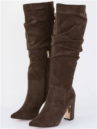 UNA HEALY Famous friend slouch boot in brown