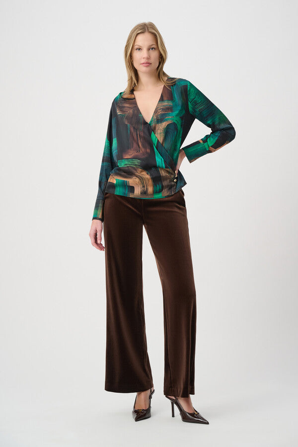 JOSEPH RIBKOFF FORMAL WIDE-LEG TROUSERS STYLE 264170