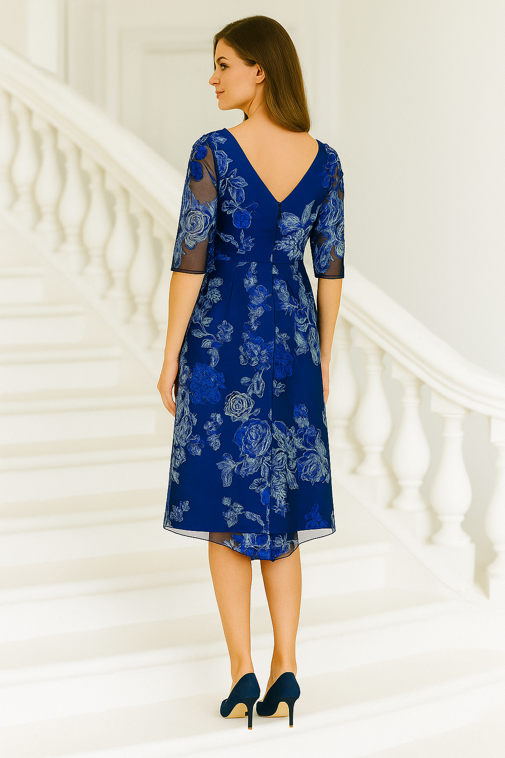 Gabriella Sanchez navy dress