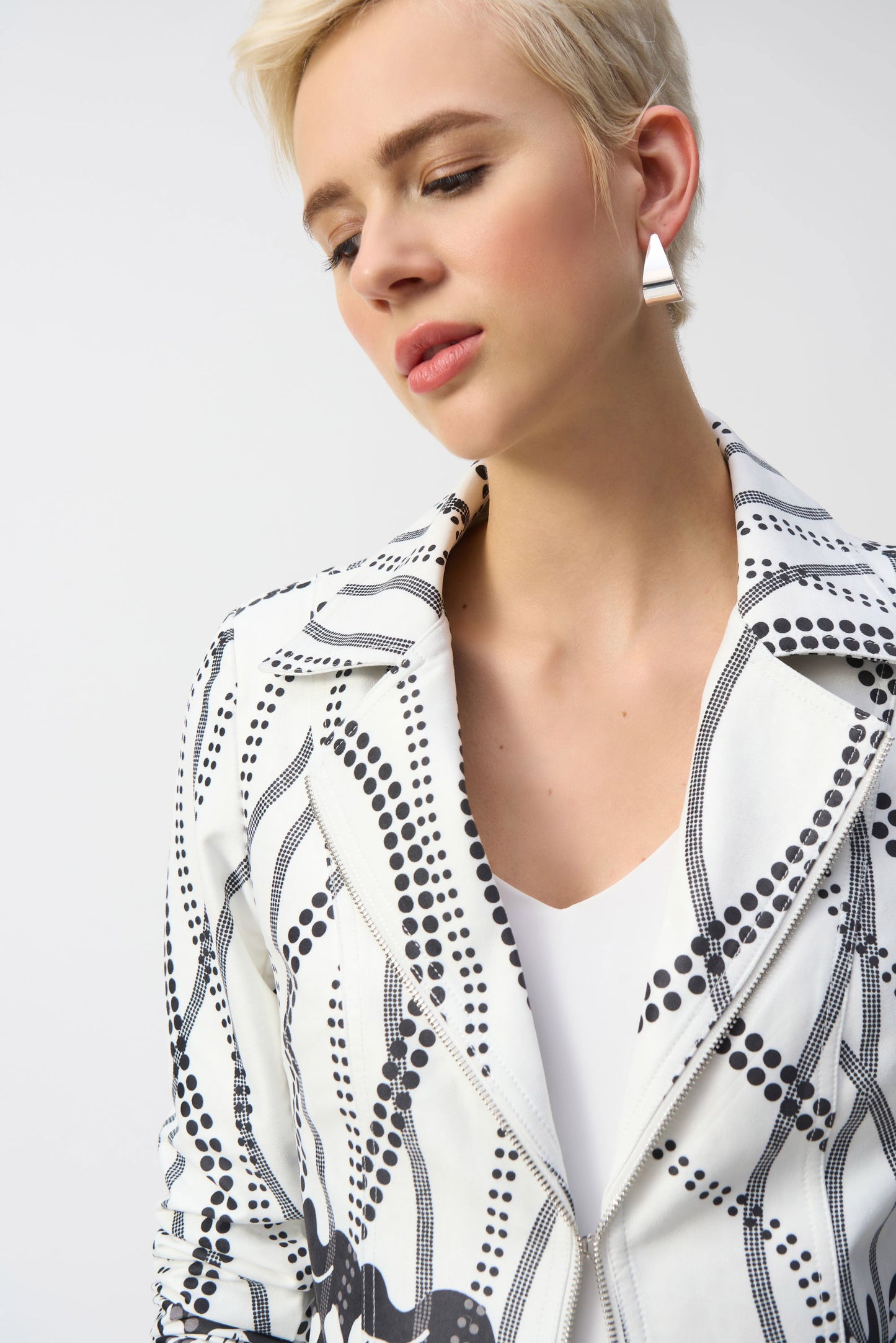 Faux Suede Floral Print Jacket
251910