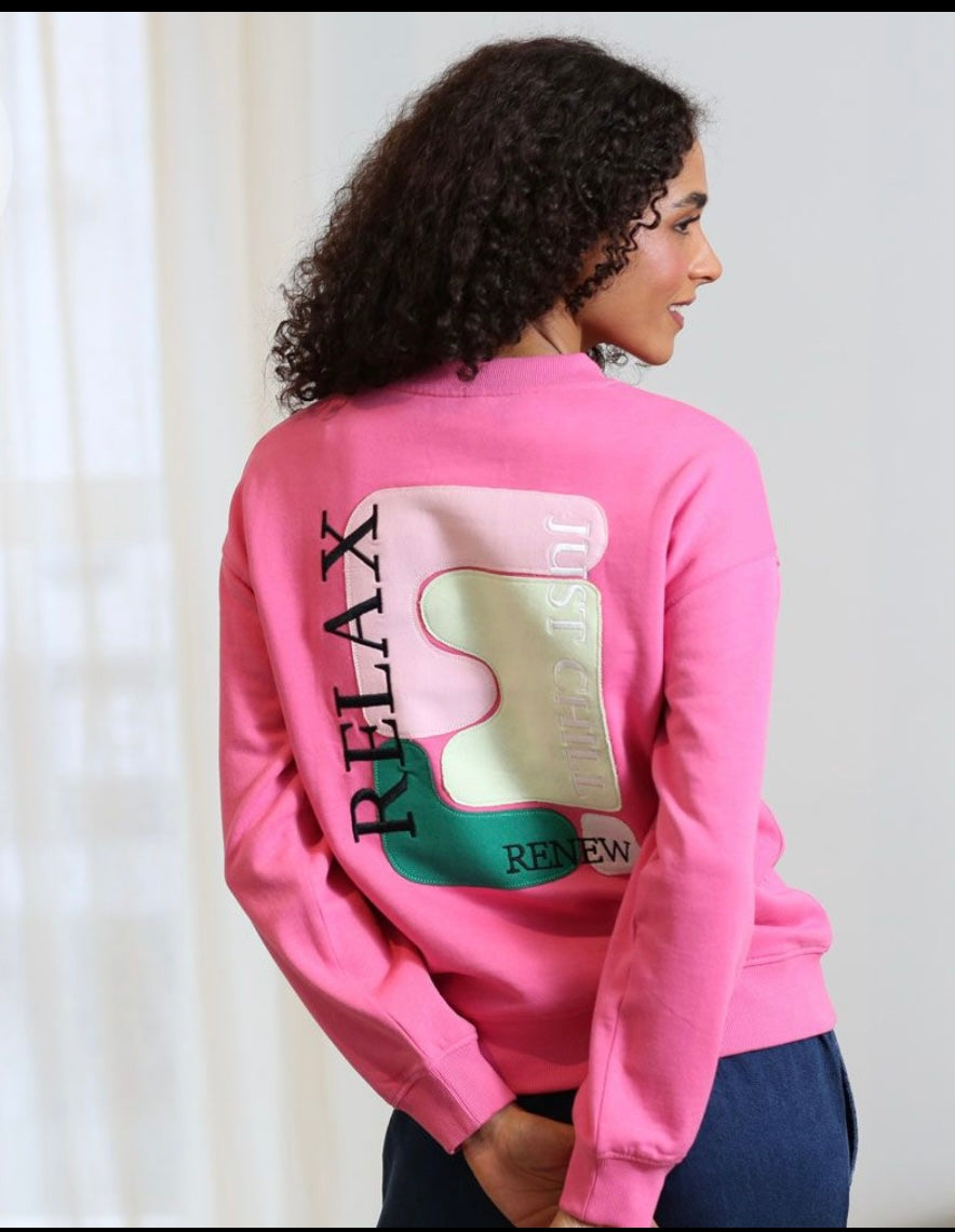 Relax & Renew – Gianna Sweater Pink