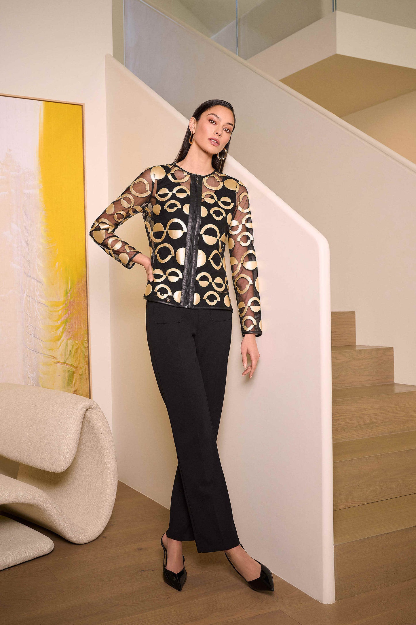 Scuba Crepe Straight Pull-On Pants
254043