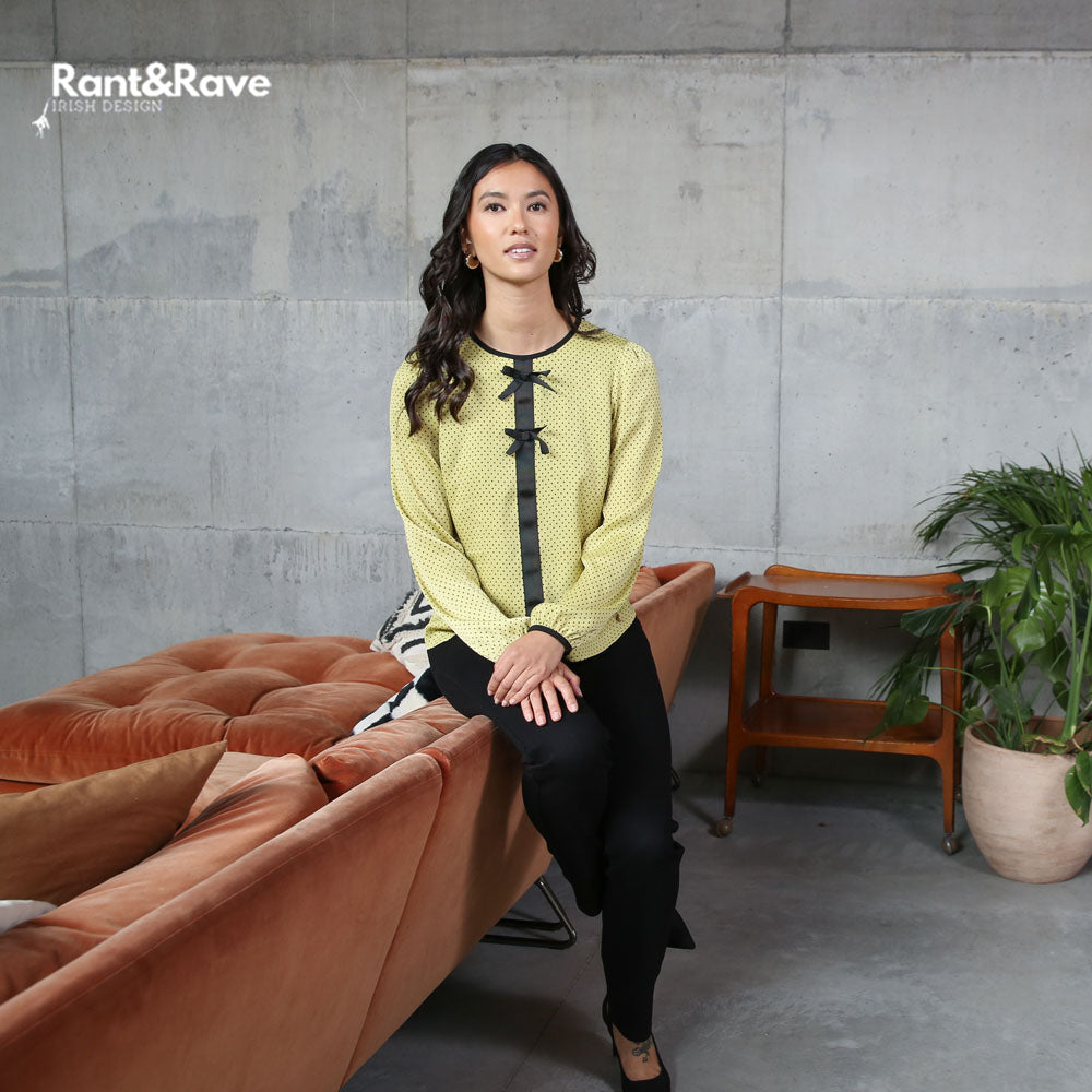 Rant & Rave Isha Top Lime Green