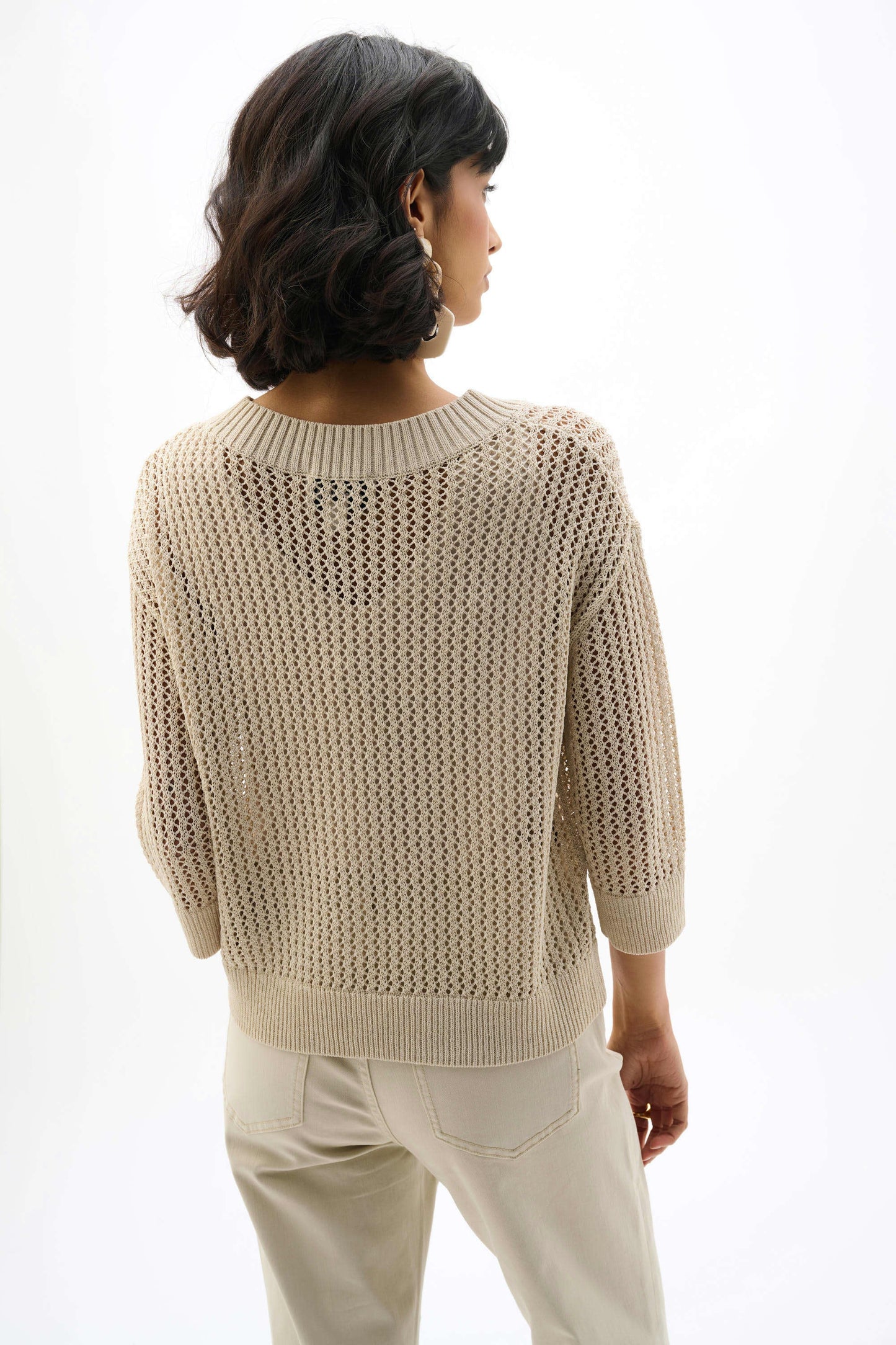 JOSEPH RIBKOFF 262976 Acrylic Blend Open Stitch Sweater