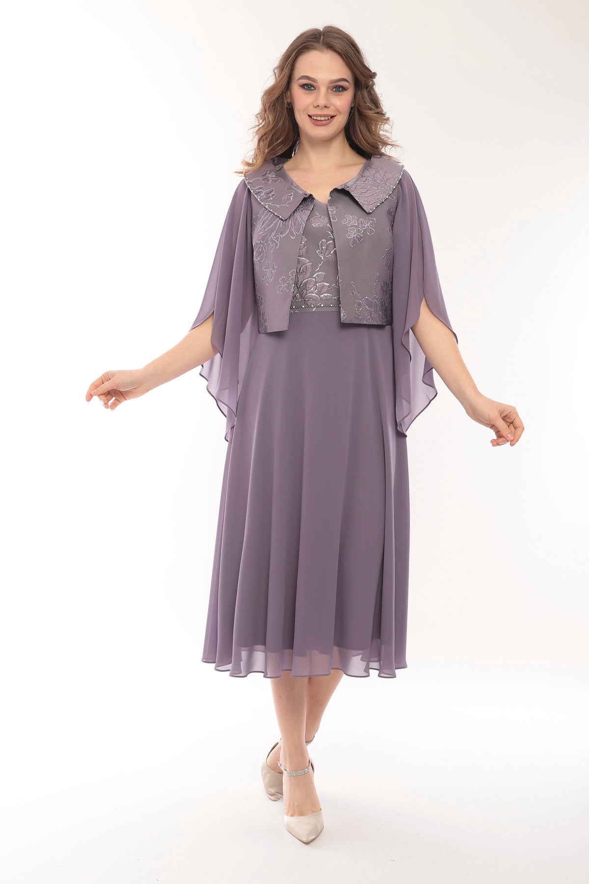 LIZABELLA 7323 Violet Dress and Jacket