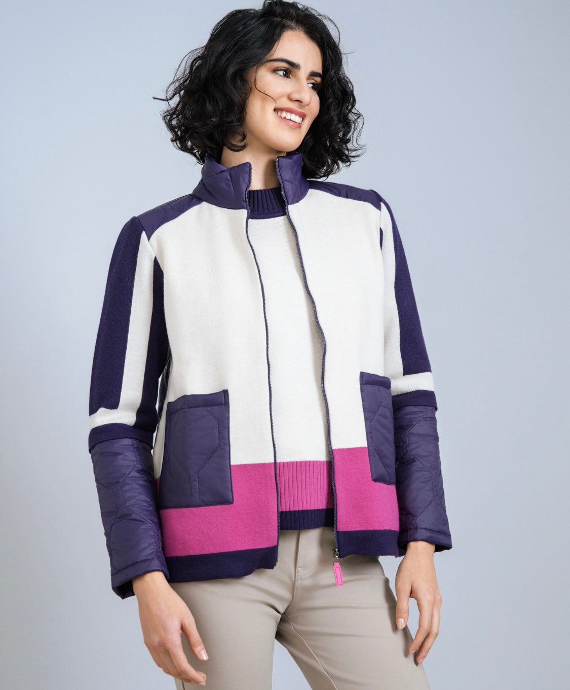 Scorzzo Chevron Knit Jacket