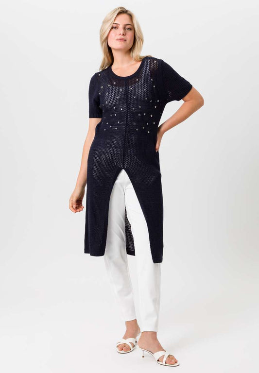 Tuzzi navy tunic