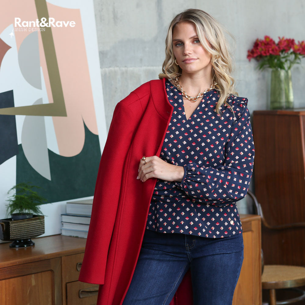 Rant & Rave Taya Top Navy.