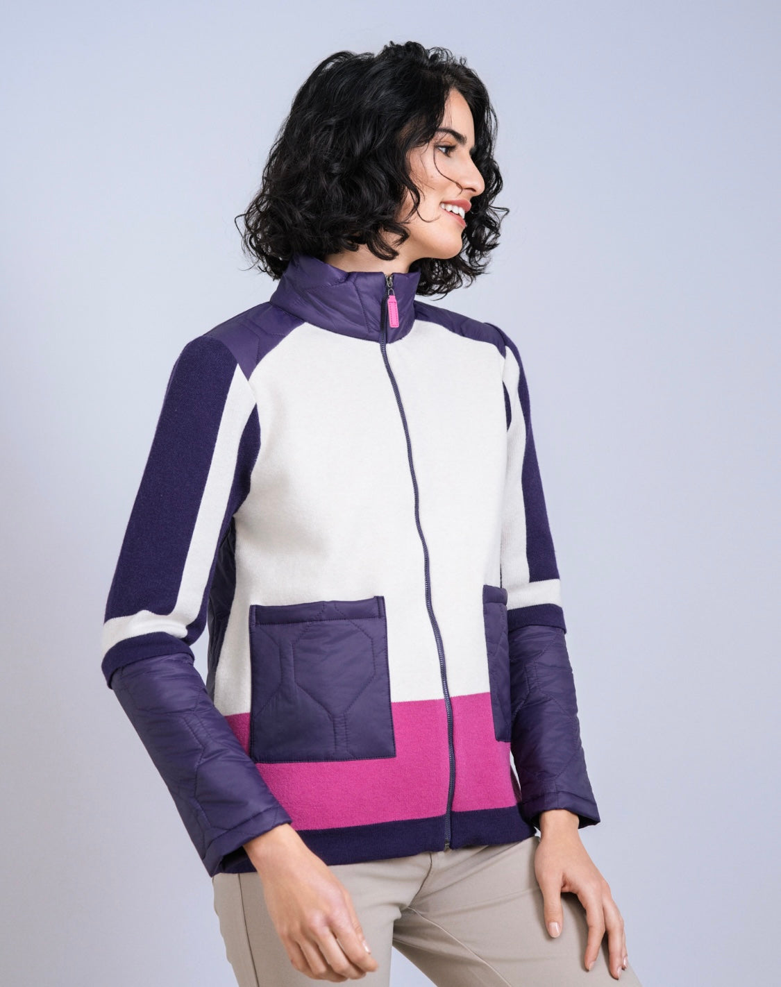 Scorzzo Chevron Knit Jacket