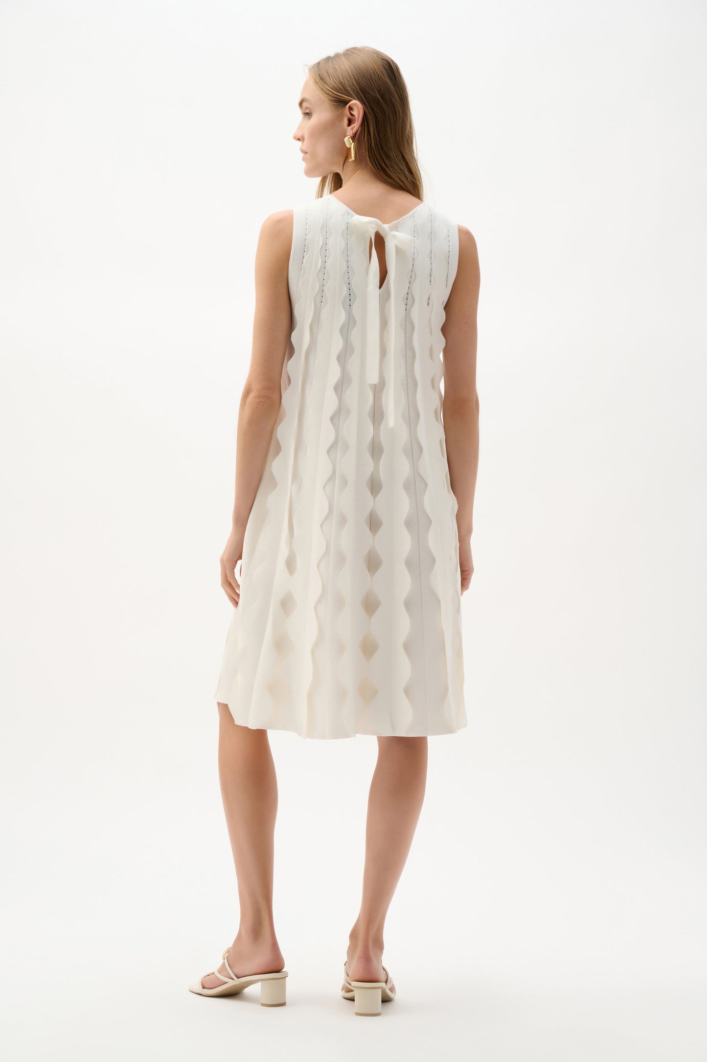 JOSPH RIBKOFF Viscose Sweater Knit Sleeveless A-Line Dress
262961