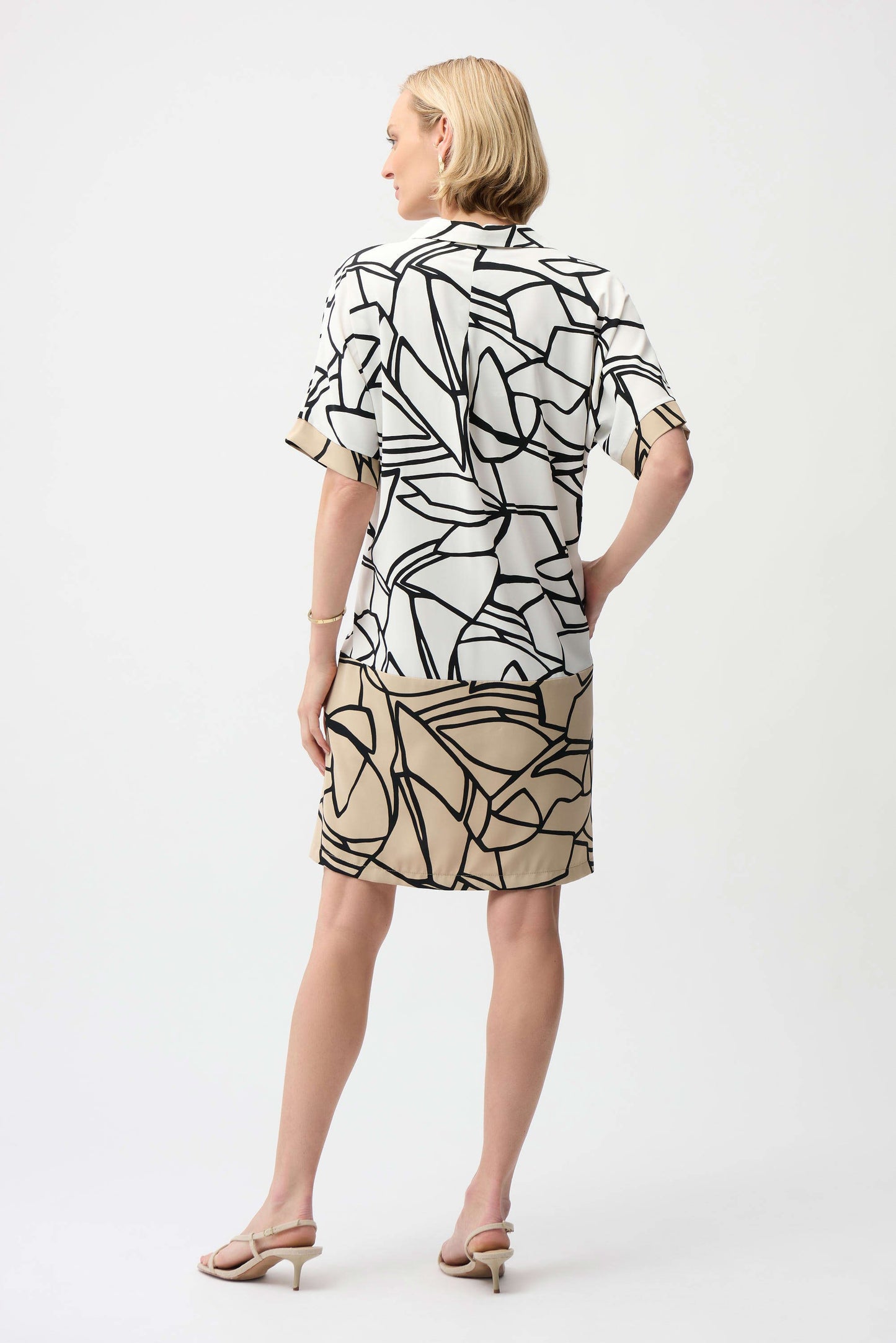 Recycled Woven Abstract Print Shirt Dress
261087