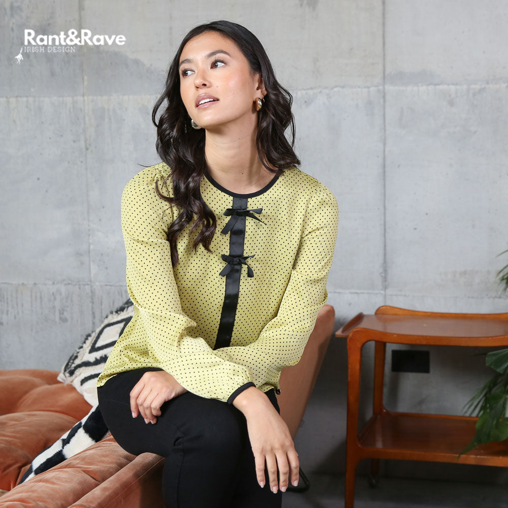 Rant & Rave Isha Top Lime Green