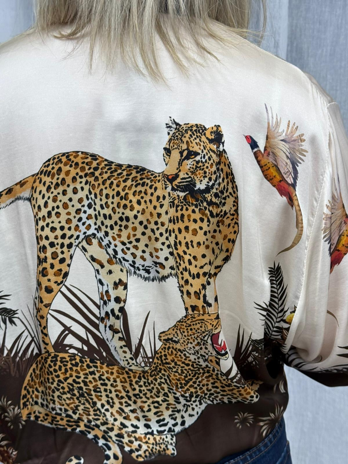 Ladies assorted clothing 8820 tiger tunic brown