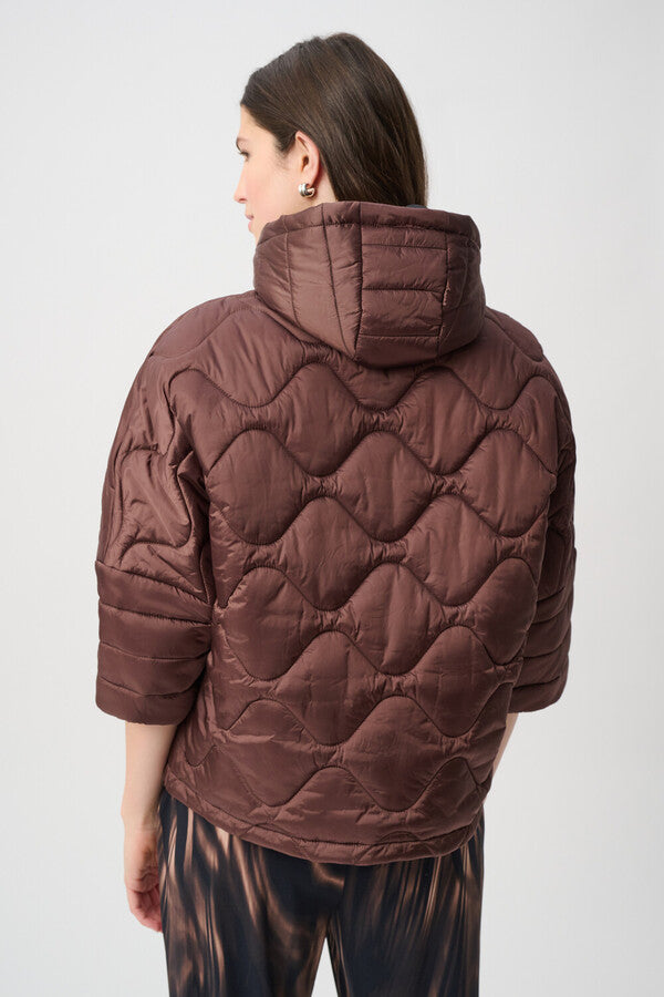 JOSEPH RIBKOFF PUFFER JACKET WITH ZIPPER STYLE 264604