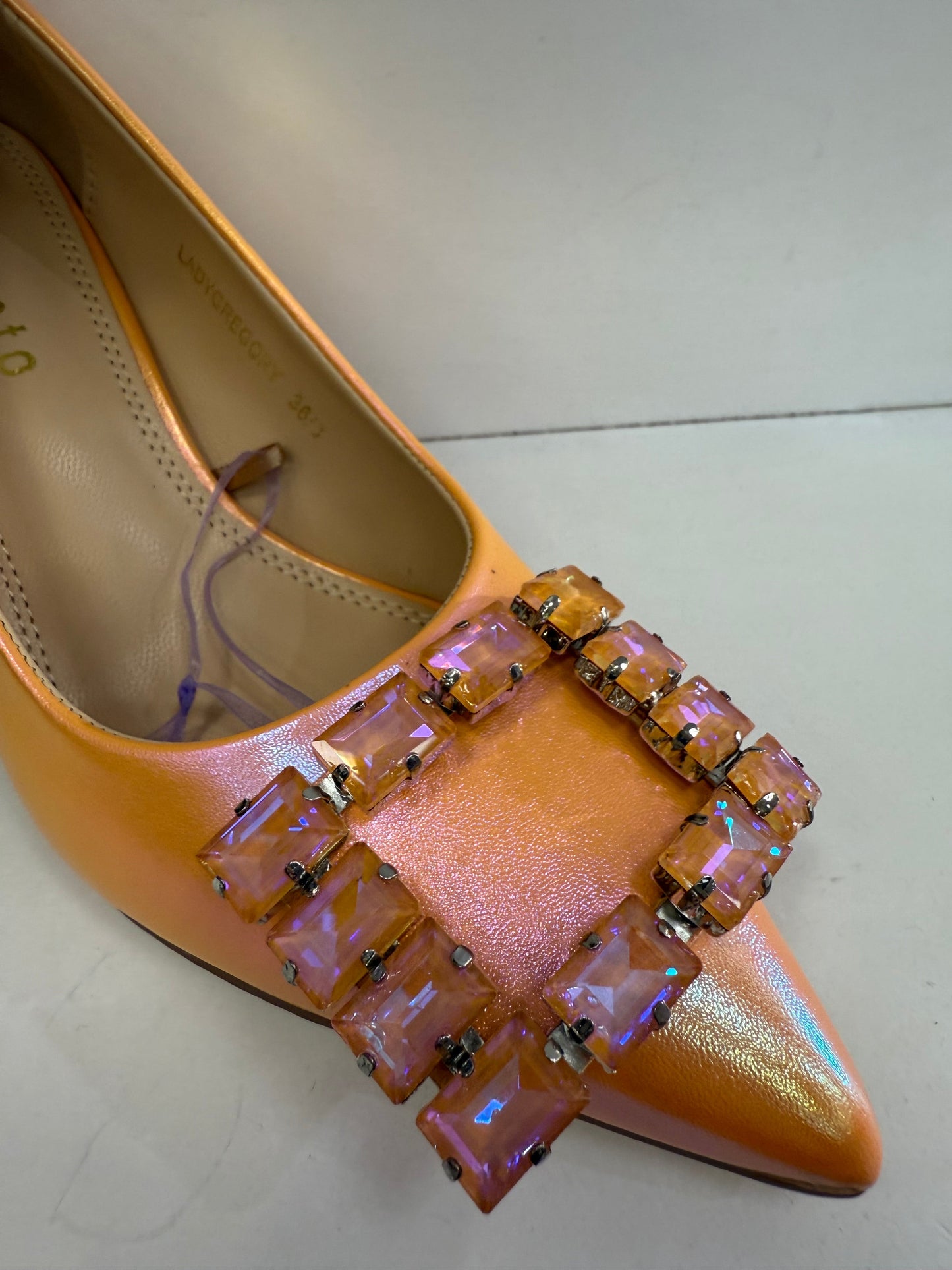 Sorento orange court shoe